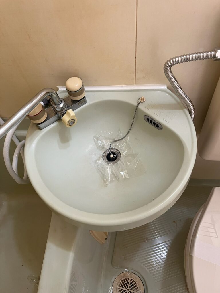 塗装前の洗面ボール