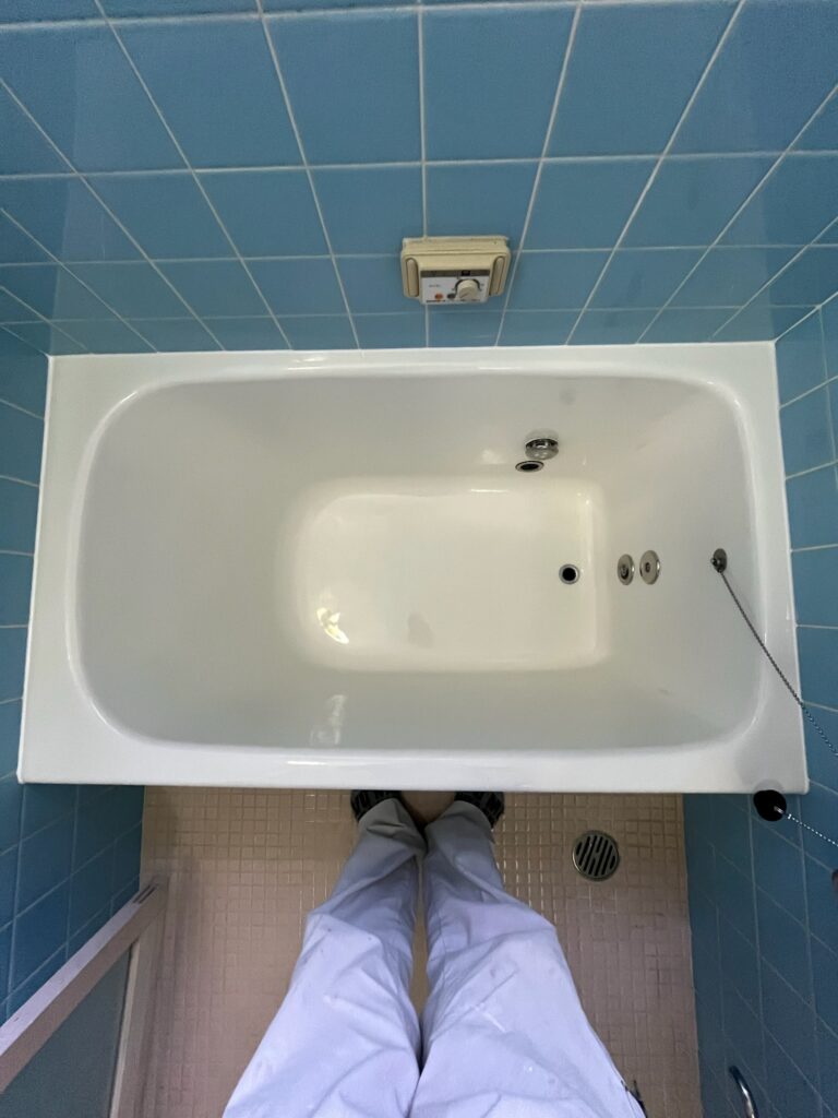 塗装したホーロー浴槽